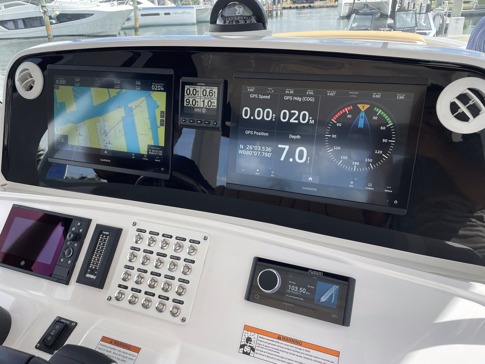 Finished dashboard Fusion Garmin